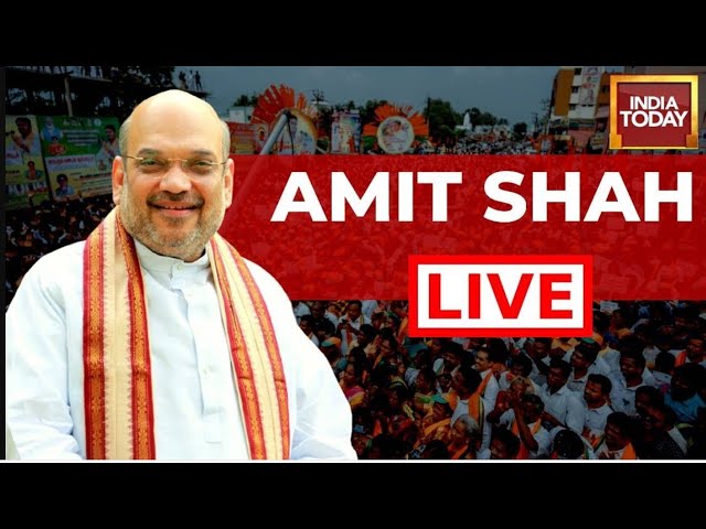 LIVE:  Amit Shah's  Mega Roadshows, Rally in Ahmedabad Before Filing for Lok Sabha Polls | LIVE