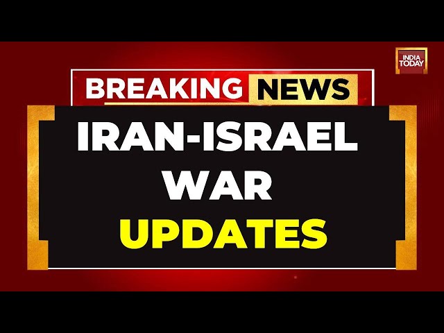 Iranian Strikes In Israel LIVE: Iran-Israel Crisis Highlights | Breaking News Live | India Today