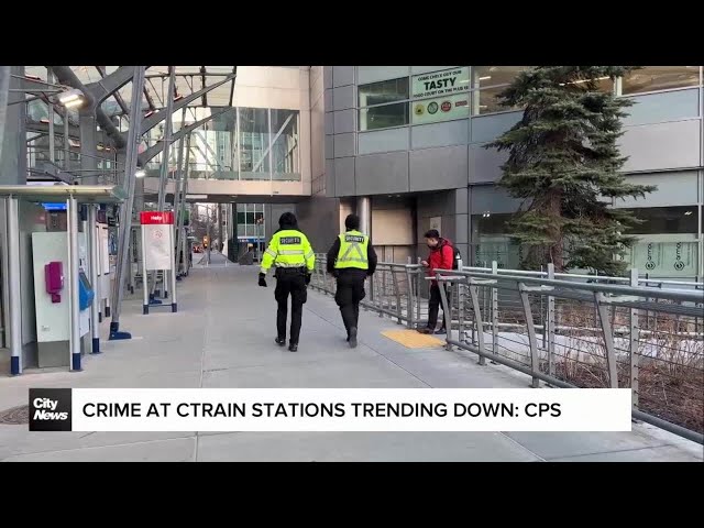 ⁣Crime at CTrain stations trending down: CPS
