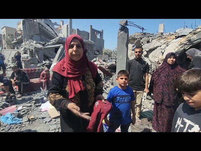 ⁣GLOBALink | On-site in Gaza: Maghazi refugee camp after Israeli strikes