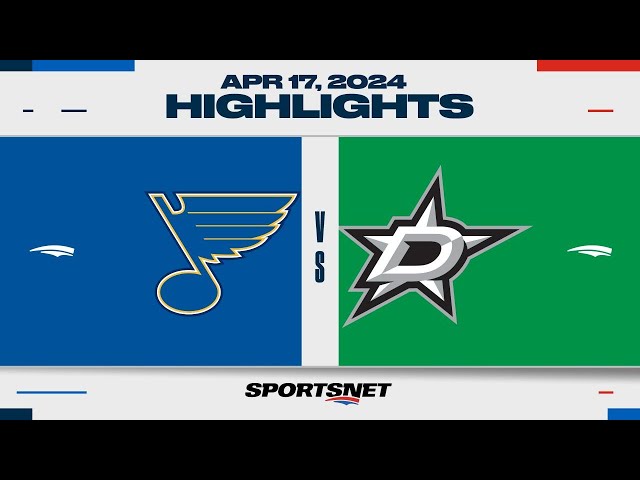 NHL Highlights | Blues vs. Stars - April 17, 2024