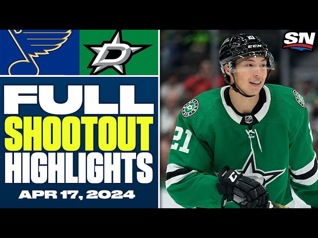 ⁣St. Louis Blues at Dallas Stars | FULL Shootout Highlights - April 17, 2024