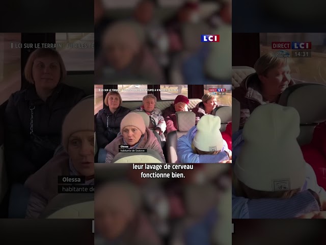 ⁣ Ces Ukrainiens prêts à tout pour fuir l'occupation russe