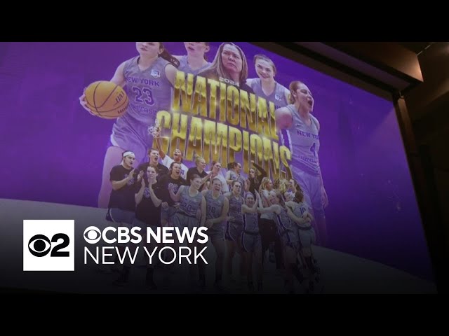 ⁣NYU honors women's basketball team after winning national championship