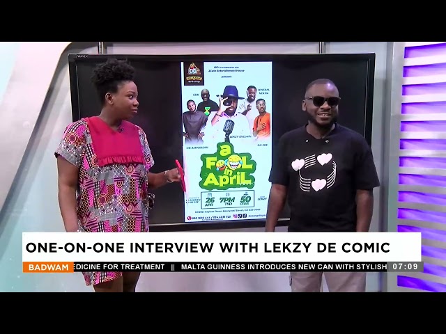 One-On-One Interview with Lekzy De Comic - Badwam Ahosepe on Adom TV (17-04-24)