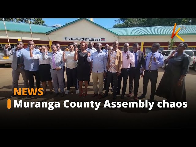 ⁣DCI detectives launch investigations after chaos erupted in Murang’a county assembly