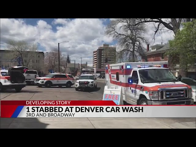 1 stabbed at Denver car wash