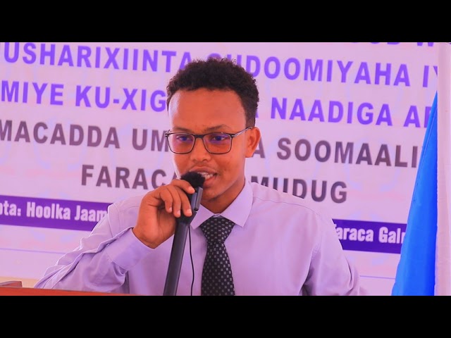 Ardayda Jaamacadda Umadda faraceeda Galmudug oo u diyaar garoobaya doorashada hoggaankooda.