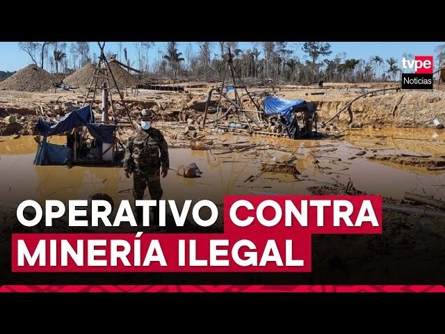 ⁣Huánuco: PNP destruye herramientas y material usados por mineros ilegales