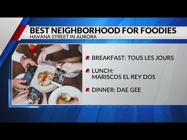 Aurora neighborhood named among best in US for foodies