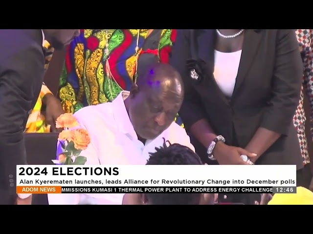 Alan Kyeremanten launches and leads Alliance for Revolutionary Change into December polls (18-04-24)