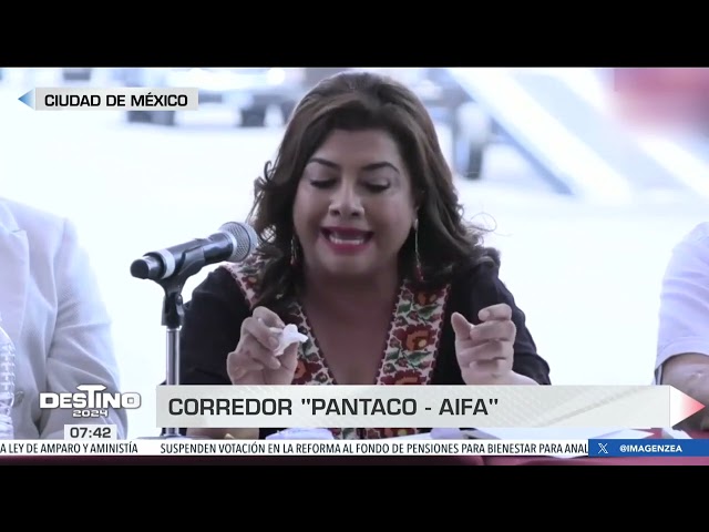 Clara Brugada propone corredor Pantaco-AIFA; beneficiaría a la CDMX y al Edoméx | Francisco Zea