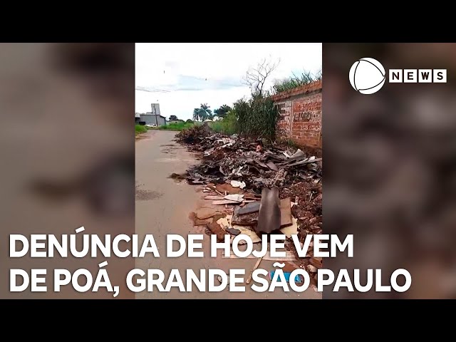 Record News contra a dengue: denúncia de hoje vem de Poá, município da Grande São Paulo