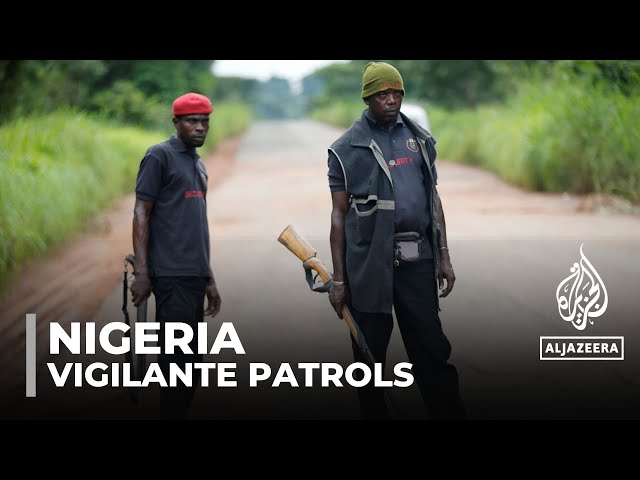 ⁣Nigeria vigilante groups: Local patrols forming to prevent kidnappings