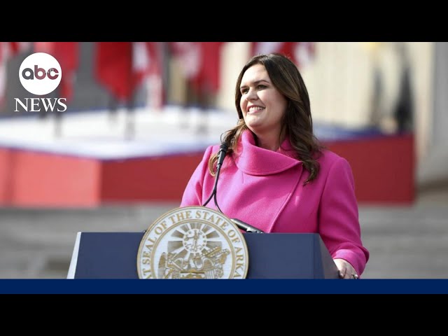 Sarah Huckabee Sanders under fire for spending $19,000 in taxpayer funds on a lectern