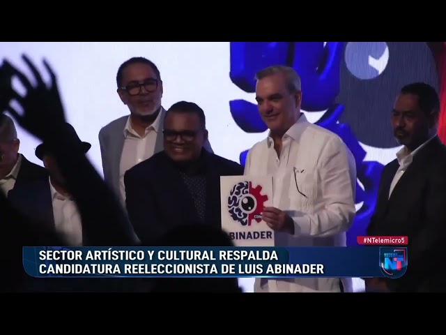 Sector artístico respalda candidatura reeleccionista de Luis Abinader