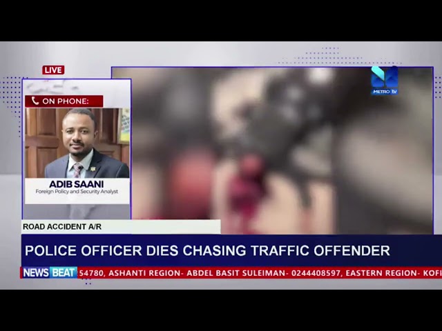 Police officer dies chasing traffic offender.