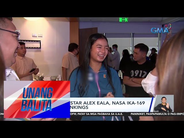 ⁣Pinoy tennis star Alex Eala, nasa ika-169 na sa WTA Rankings | UB