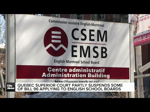 Partial stay on Quebec's Bill 96 has EMSB ‘very pleased’