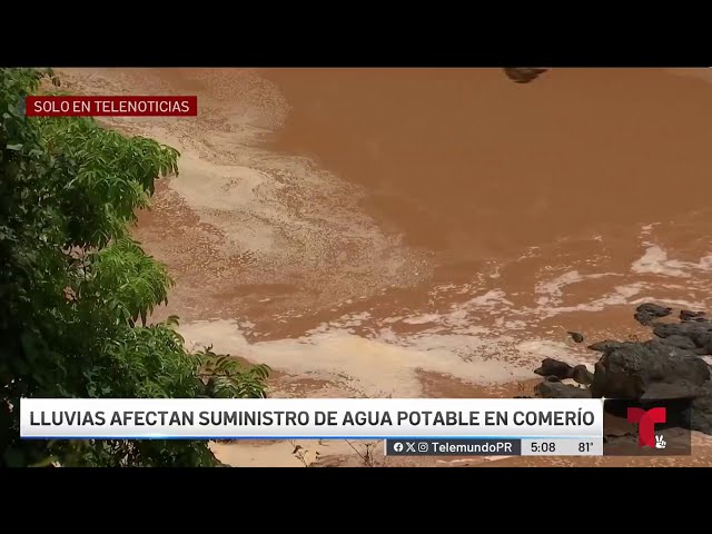 ⁣Fuertes lluvias afectan servicio de agua en Comerío