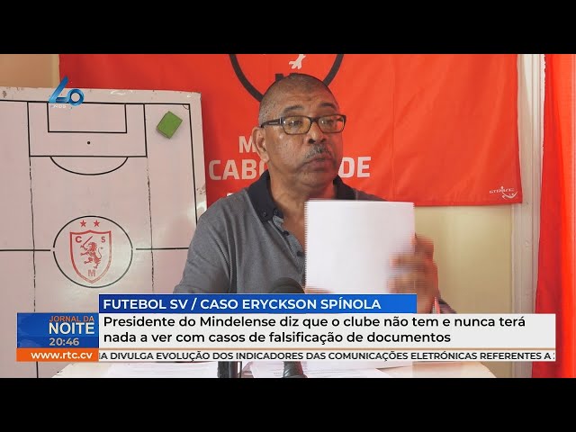 ⁣Presidente do Mindelense diz que o clube não tem e nunca terá nada a ver com casos de falsificação