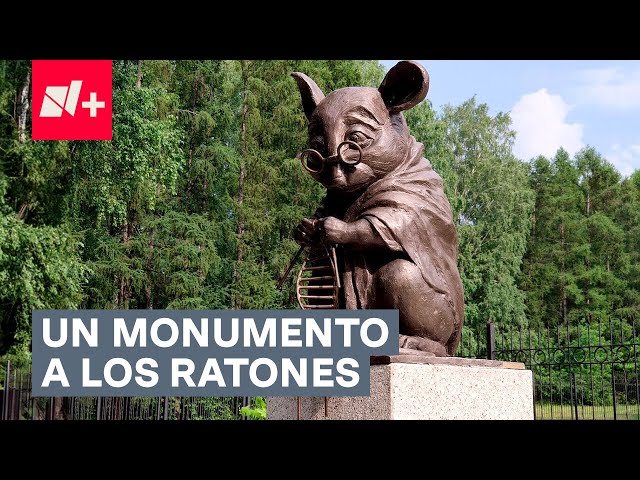⁣“Monumento al Ratón de Laboratorio”, la escultura que honra el sacrificio de ratones por la ciencia