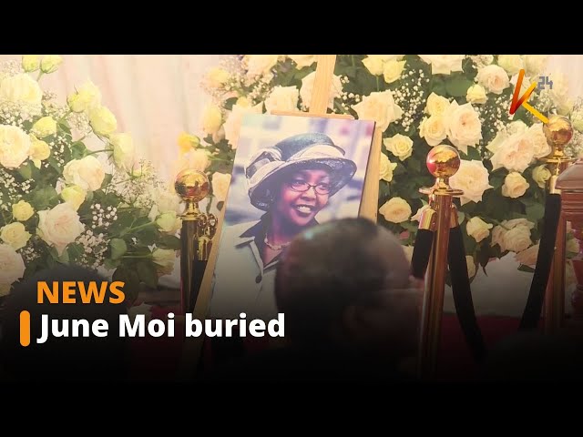 ⁣The send-off service for June  Moi, daughter of the late president Daniel Arap Moi.