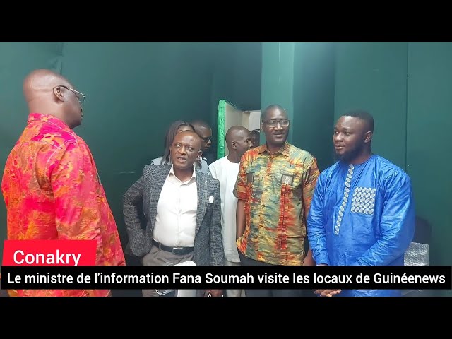 ⁣Le MIC Fana Soumah visite les locaux de #Guinéenews