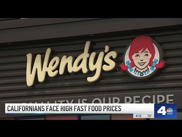 ⁣Californians now pay more for fast food since minimum wage hike