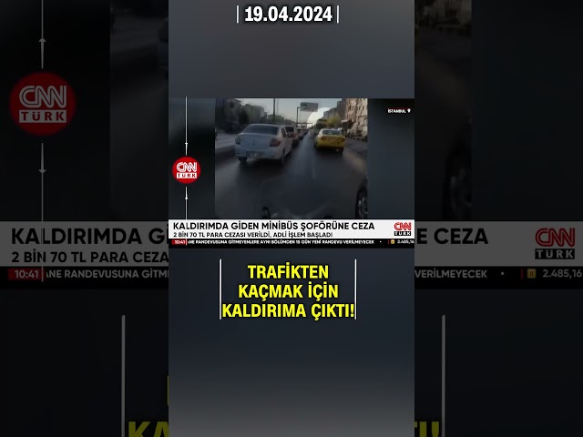 Kaldırımda Giden Minibüs Şoförüne Ceza! | CNN TÜRK