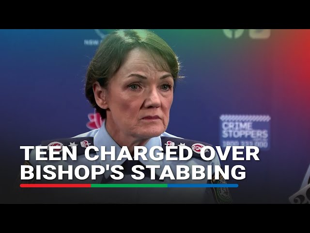 ⁣Teenager charged with terrorism over Sydney bishop stabbing