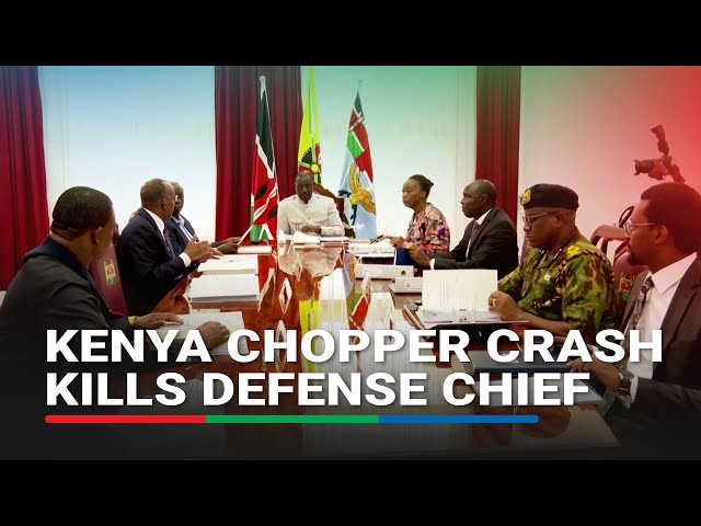 ⁣Kenya's military chief among 10 killed in helicopter crash, Ruto says