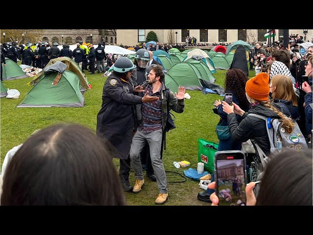 Over 100 pro-Palestine protesters arrested at Columbia University