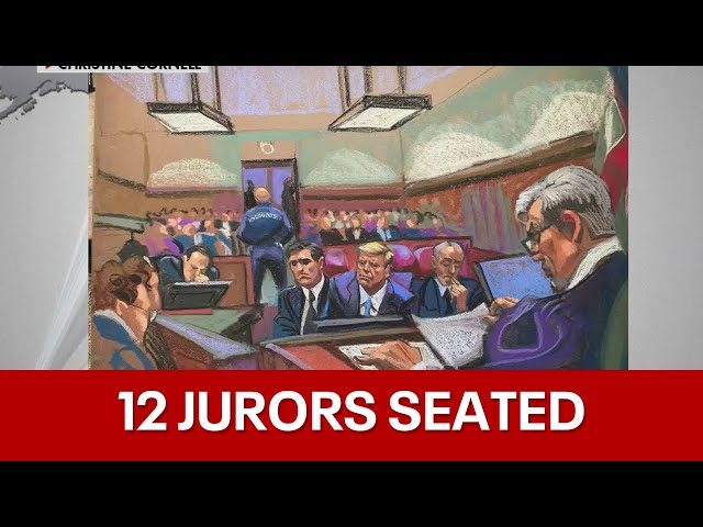 12 jurors have been picked for Donald Trump’s hush money trial. Selection of alternates is ongoing