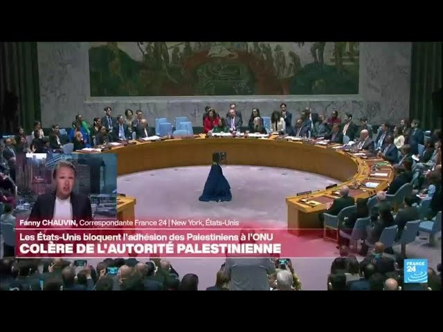 Les États-Unis bloquent l'adhésion pleine et entière des Palestiniens à l'ONU • FRANCE 24