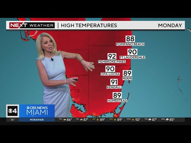 Miami weather for Thursday 4/18/24 11PM