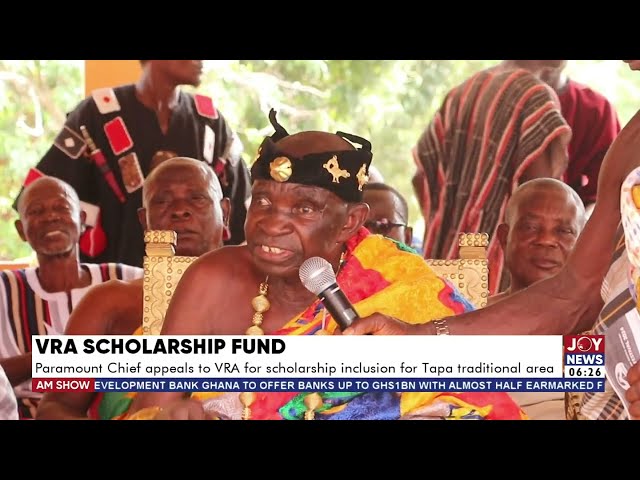 ⁣Scholarship Fund: Paramount Chief appeals to VRA for scholarship inclusion for Tapa traditional area
