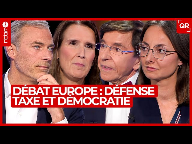 Débat Europe : défense, taxes et démocratie - 8 jeunes débattent avec les politiques - QR Le Débat