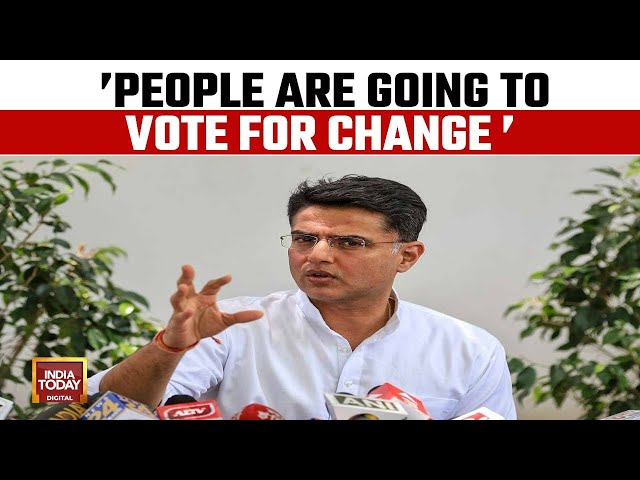 Lok Sabha 2024 Polls: People Are Going To Vote For A Change Says Sachin Pilot | India Today