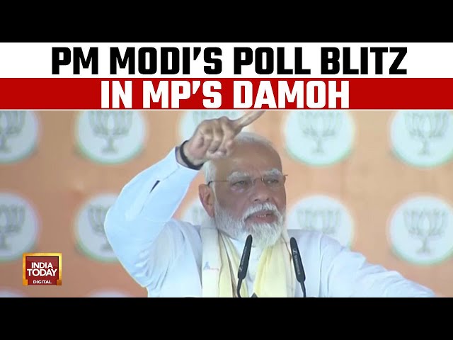 'Our Principle Is Nation First': PM Narendra Modi Addresses A Public Rally In Damoh, Madhy