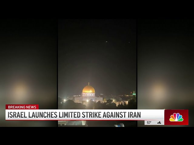 Israel launches strike against Iran