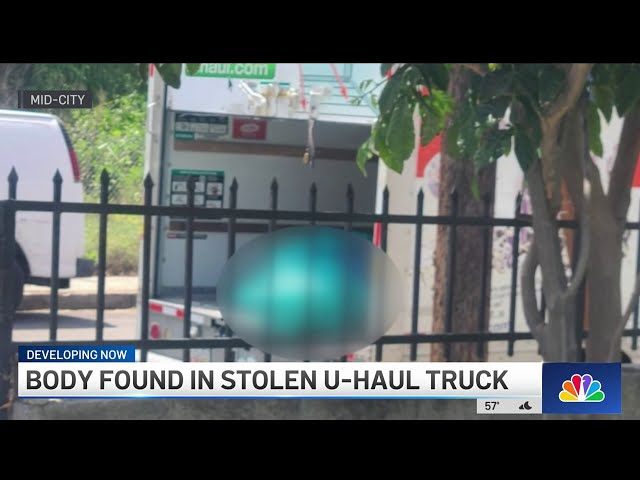 Neighbors discuss grisly discovery of body in U-Haul truck