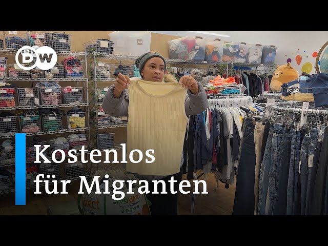 ⁣Ein Umsonst-Laden für Migranten in New York | DW Nachrichten