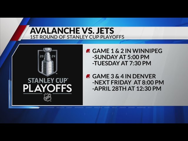 Avs to face Jets in 1st round of playoffs