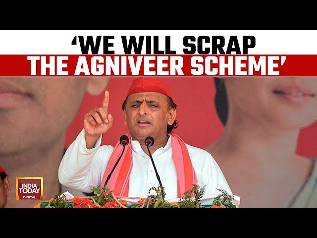 'The Day INDIA Alliance Comes To Power, We Will Scrap Agniveer Scheme' Says Akhilesh Yadav