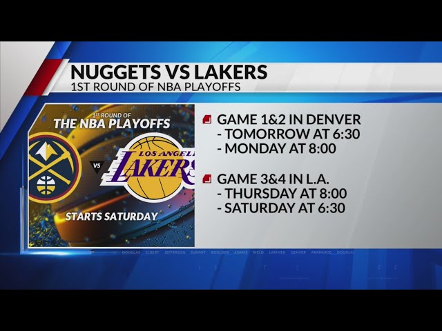 Nuggets to face Lakers in 1st round of playoffs