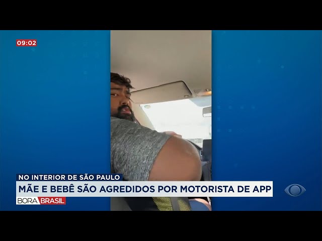 Motorista de aplicativo agride mãe e bebê dentro de carro