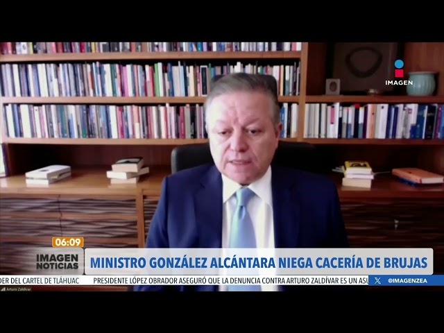 ⁣Ministro Juan Luis González Alcántara niega "cacería de brujas"