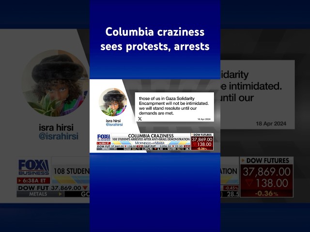 ⁣‘Squad’ member’s daughter suspended after pro-Gaza protests at Columbia #shorts