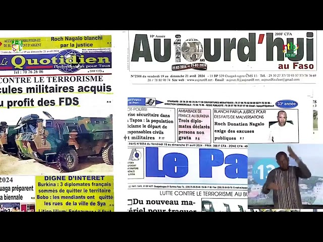 ⁣L’expulsion des trois diplomates français et la remise des 75 véhicules militaires, sujets à la Une